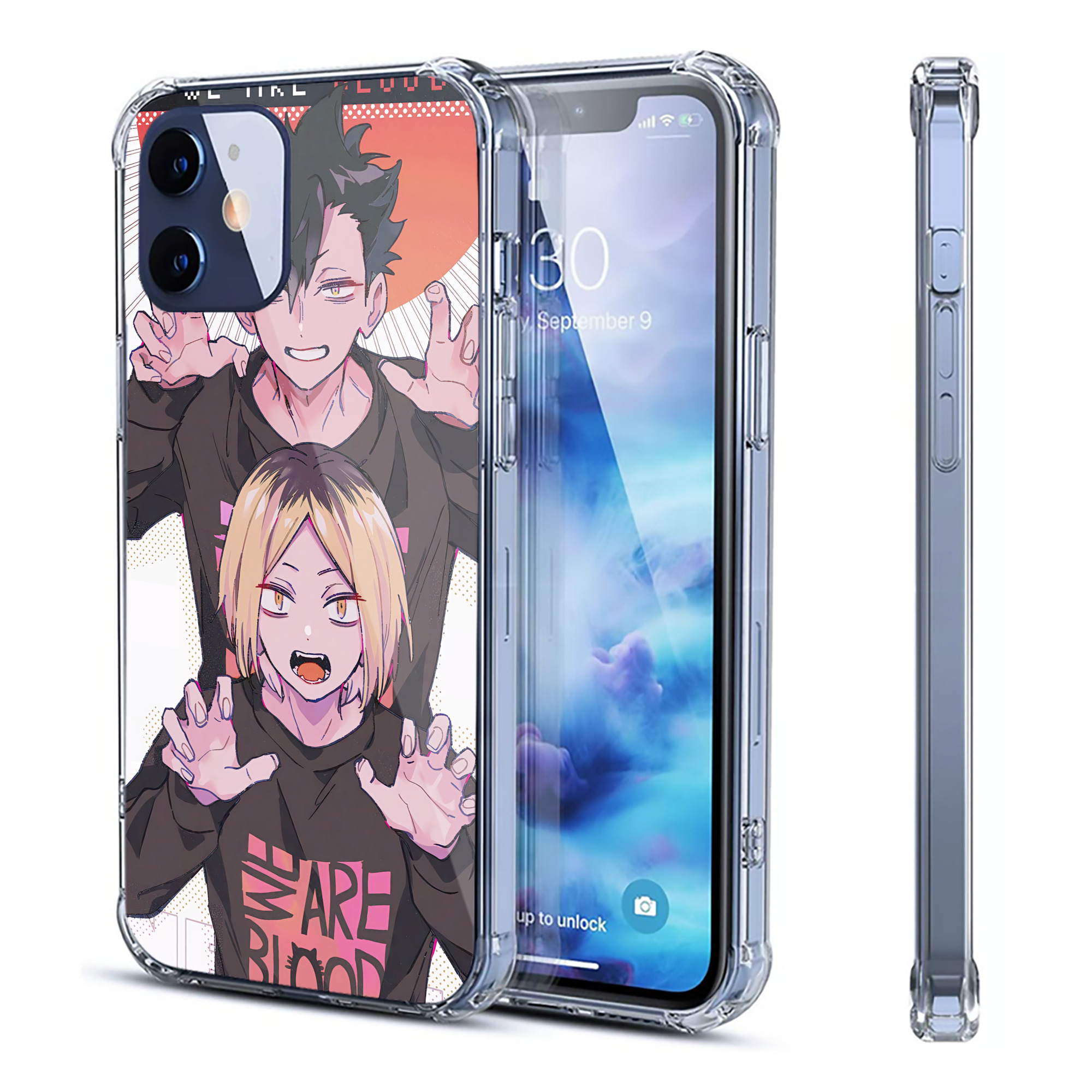 （画像用） ハイキュー!! Haikyu!! 【iPhone 12シリーズ対応】透明スマホケース（クリアソフトケース）